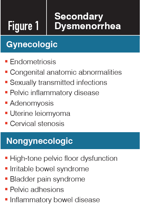 Figure 1. Secondary Dysmenorrhea