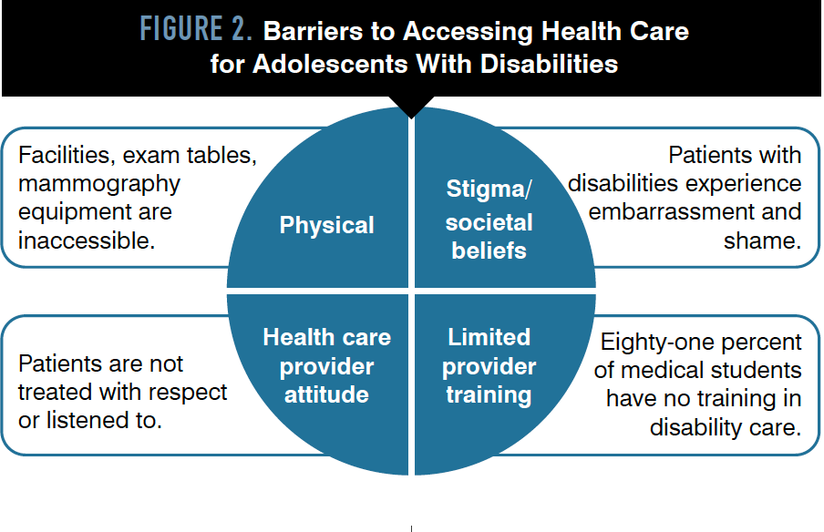 FIGURE 2. Barriers to Accessing Health Care for Adolescents With Disabilities