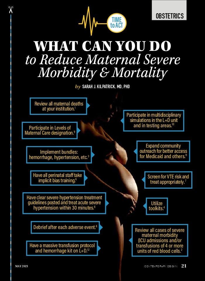 What Can You Do to Reduce Maternal Severe Morbidity & Mortality?