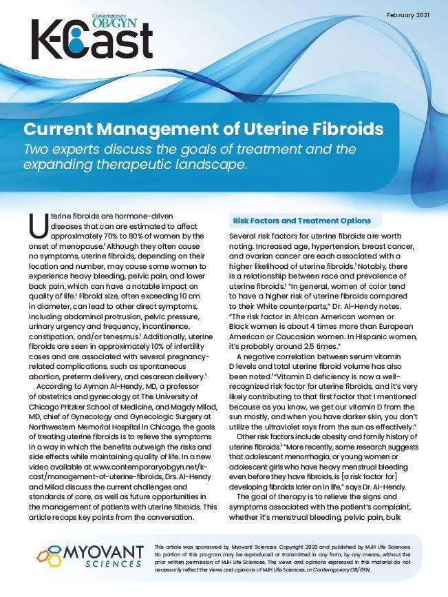Current Management of Uterine Fibroids